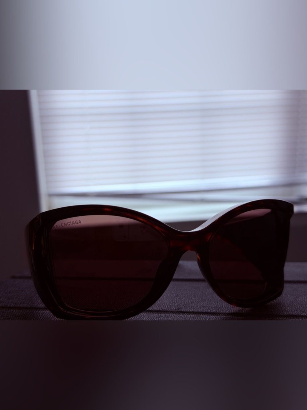 Balenciaga Women's Oversized Cat-Eye Sunglasses - Dark Tortoise